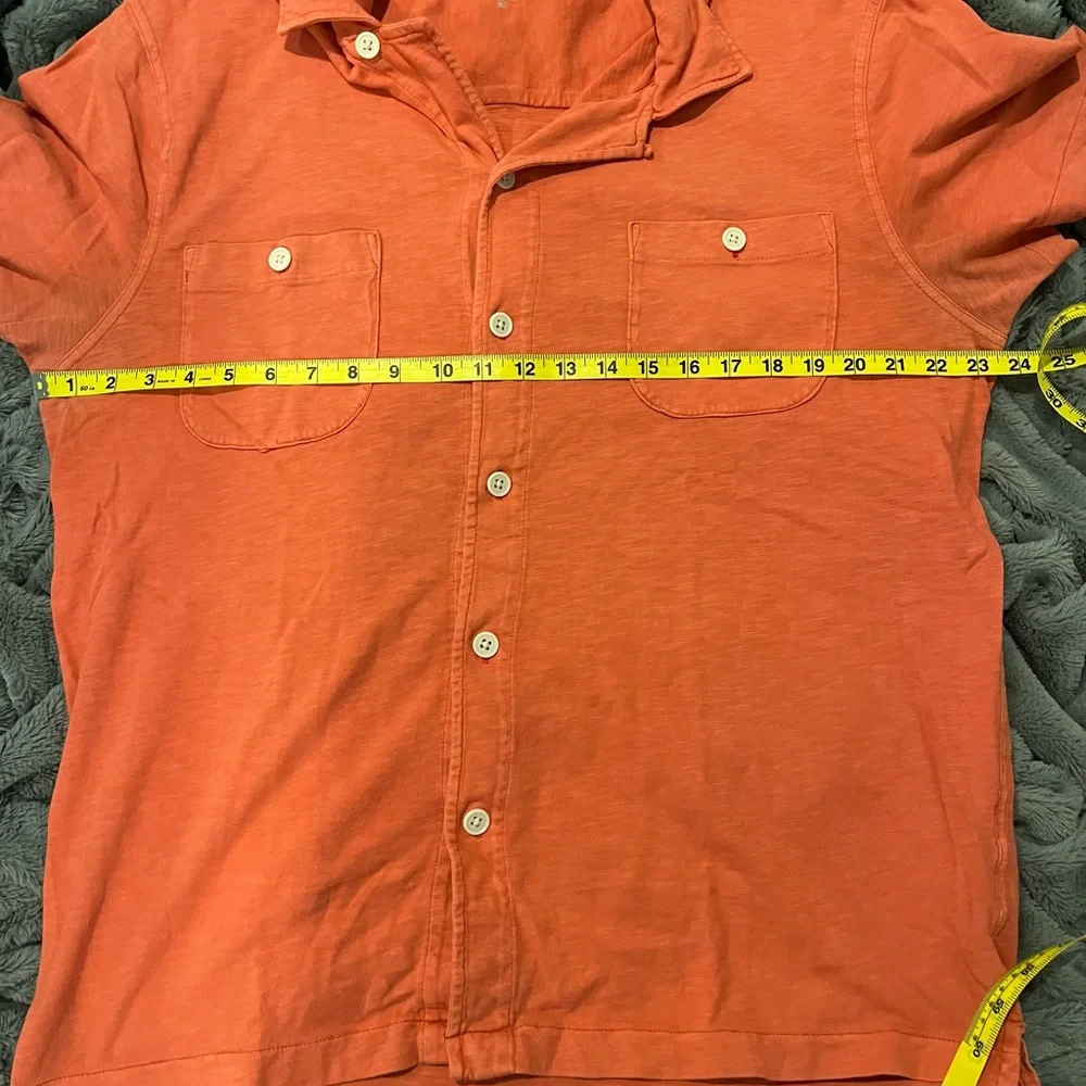 J. Crew Garment Dyed Button Up Pocket Shirt Size XL